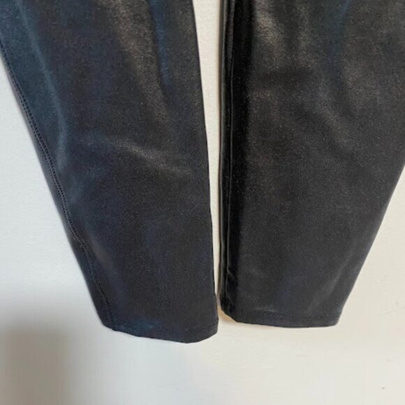 SPANX Faux Leather Leggings – Black – Size M - Picture 9 of 11